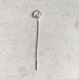 Theater earring, minimalist silver earrings, unique threader earring