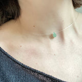 Dainty, minimalist choker, Natural stone necklace
