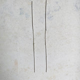 Unique line threader minimalist  silver earrings, dangle earrings
