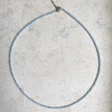 Aquamarine choker | minimalist choker | natural gemstone | dainty choker