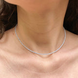 Aquamarine choker | minimalist choker | natural gemstone | dainty choker