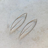 Unique hoops, statement, minimalist thereder silver earrings, dangle earrings