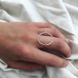Symbiosis'' Geometric Hand Shaped Ring