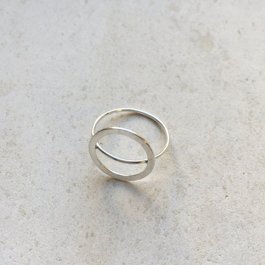 Orbit Geometric Handmade Ring