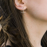 Minimalistische geometrische Ohrringe