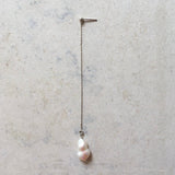 Long Fresh Water Irregular Pearl Earring