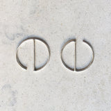 Small hoop earrings,minimal, geometrical earrings