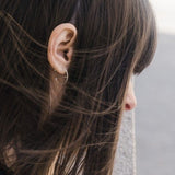 Small hoop earrings,minimal, geometrical earrings