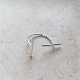 Statement Minimalist Sterling Silver or Gold plated Ring