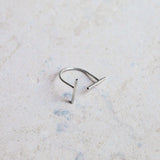 Statement Minimalist Sterling Silver or Gold plated Ring