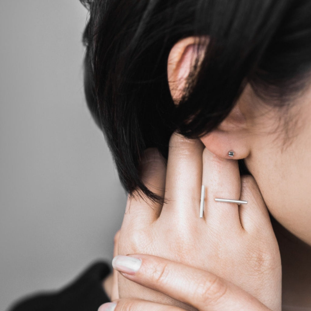 Statement Minimalist Sterling Silver or Gold plated Ring