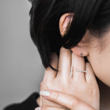 Statement Minimalist Sterling Silver or Gold plated Ring