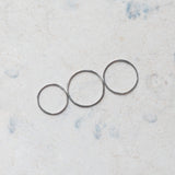 Set of 3 Minimalist Knuckle Stacking Silver Rings or Pendant