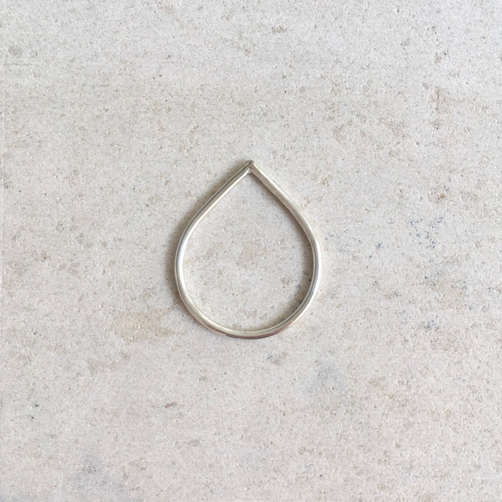 Chevron Ring I Silver Dainty Ring I Stackable ring I Stacking ring