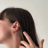 Unique earrings I Mismatched Earrings I Stud Earrings I Dots Studs I Dainty Studs I Disc Studs