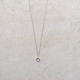 Minimalist necklace I Dainty necklace | Circle pendant | 925 Sterling Silver |