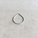 Chevron Ring I Silver Dainty Ring I Stackable ring I Stacking ring