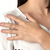 Dainty silver ring I Chain ring I Stackable ring I Stacking ring