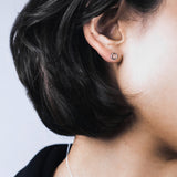 Dainty studs I Small silver round earrings