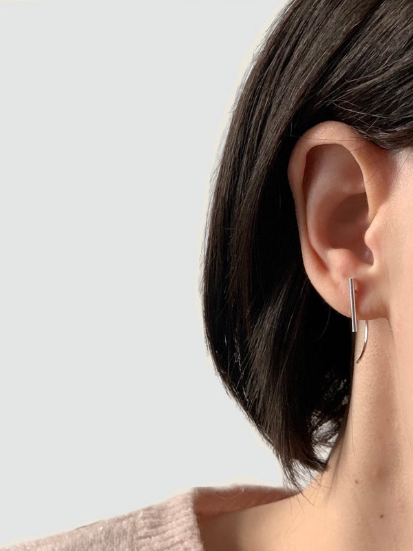 Minimalist best sale threader earrings