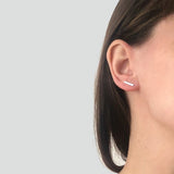 Line earrings I Dainty earringsI Minimalist earrings I Stud earrings I Gold Plated earrings