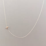 Dainty Necklace I Minimalist Silver Necklace I Swallow necklace I Freedom necklace