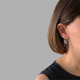 Minimalist Threader Unique Line Earrings Sterling Silver