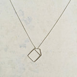 Dainty Necklace I Minimalist Silver Necklace I House necklaceI Hand made necklace