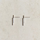 Tube Unique Earrings| Line Earrings|Sterling Silver or Gold Plated Earrings