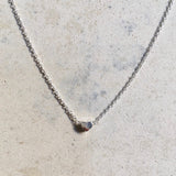 Dainty Necklace I Minimalist Silver Necklace I Heart necklace