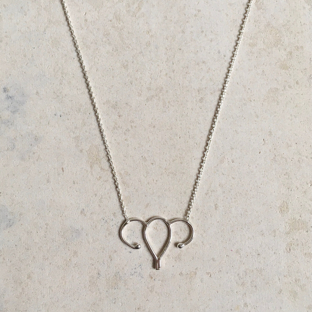 Dainty Necklace I Minimalist Silver Necklace I Feminist necklace