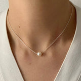 Dainty Necklace I Minimalist Silver Necklace I Wedding necklace