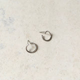 Unique minimalist earrings I Silver Lobe Earrings I Unique gold earrings I Stud earring