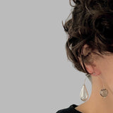 Unique earrings , statement , mobile, minimalist , glass earrings,geometric cool earrings
