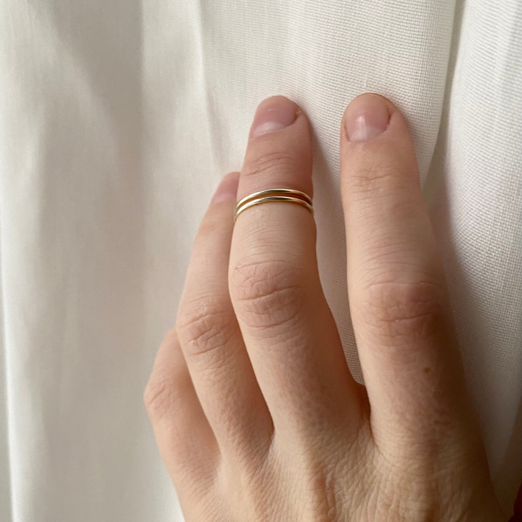 Double knuckle ring | stacking ring