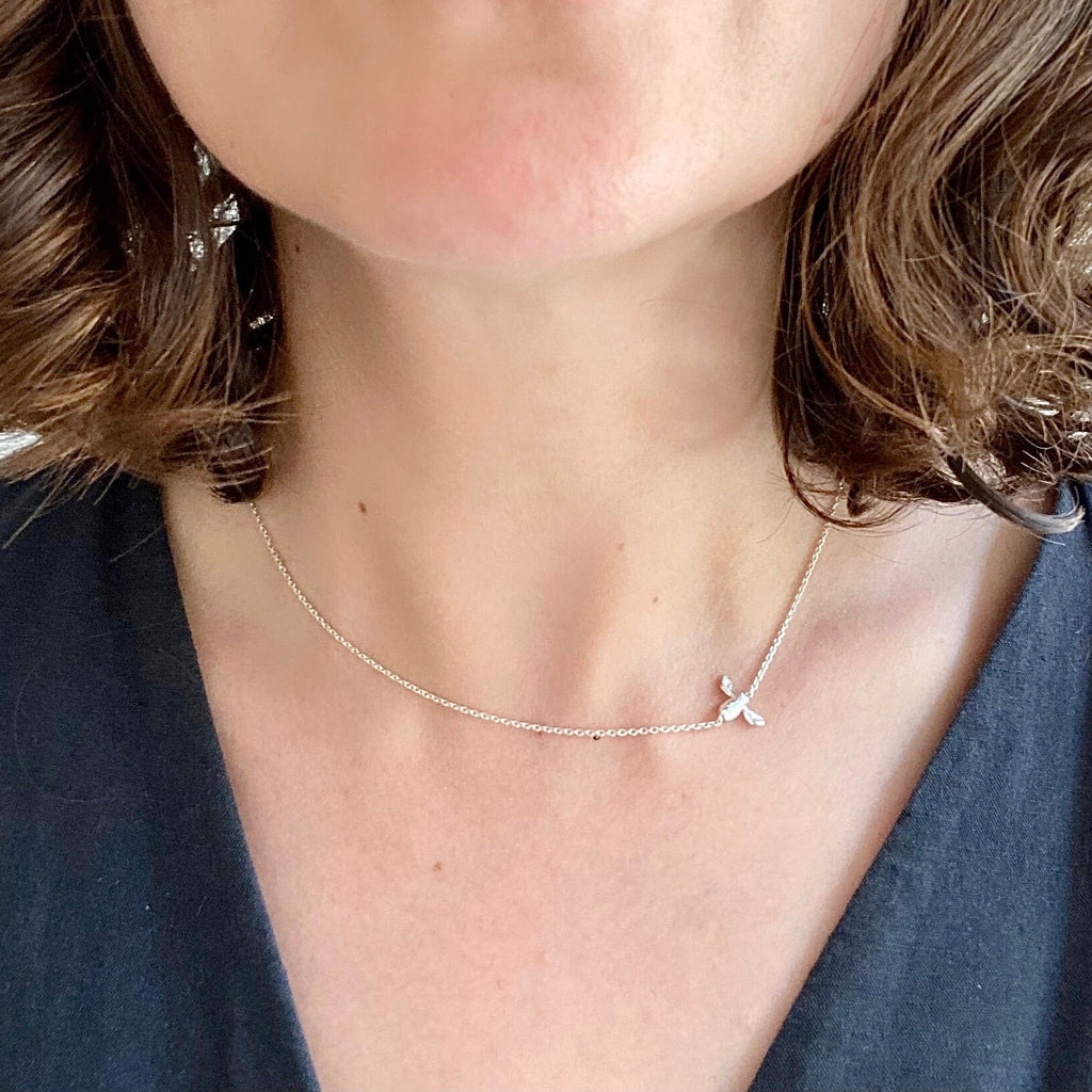 Small bee necklace sales