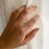 Super dainty silver ring I Chain ring I Stackable ring I Stacking ring