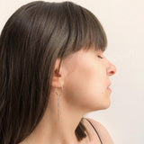 Statement ''Free Falling'' Earrings, Geometric Hoop Earrings